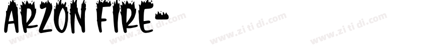 ARZON FIRE字体转换 ARZON FIRE字体转换
